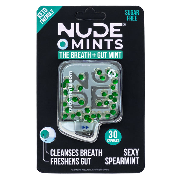Breath + Gut Mints For Gut Healthy by NUDE - Spearmint