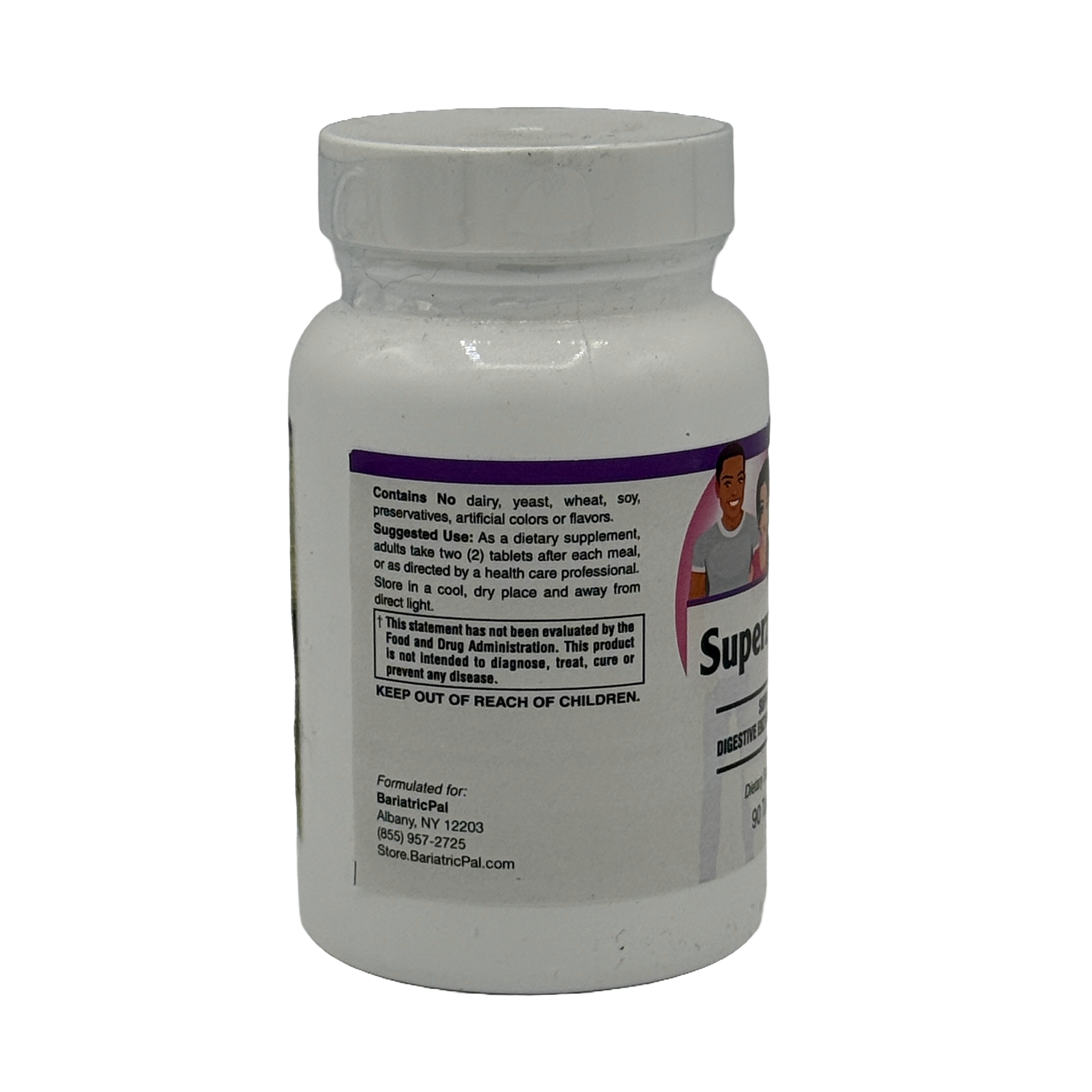 Superzymes Digestive Aid Tablets by BariatricPal - Supports Digestive Enzymatic Activity