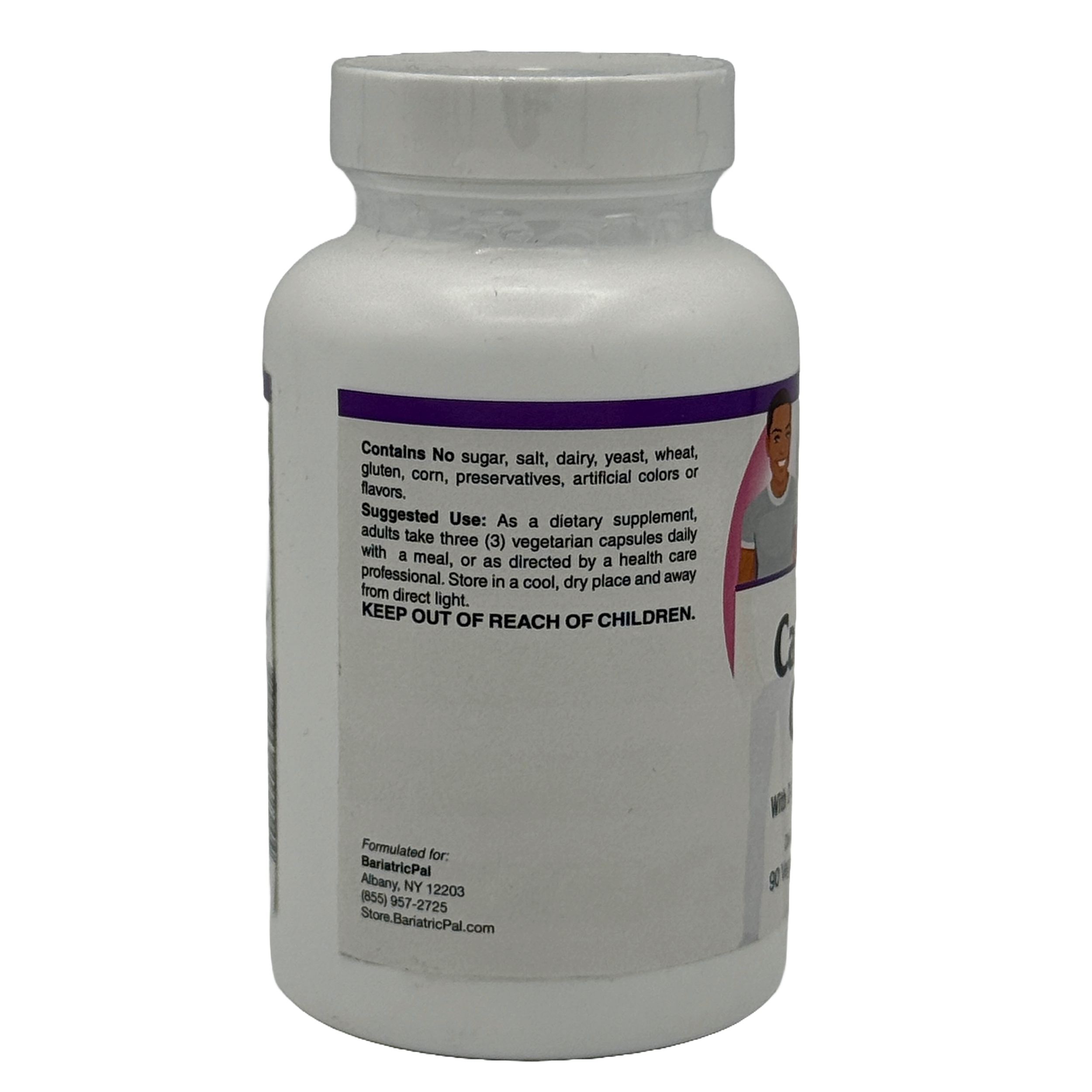 Calcium & Magnesium Vegetarian Capsules with D3, K2, and Boron by BariatricPal