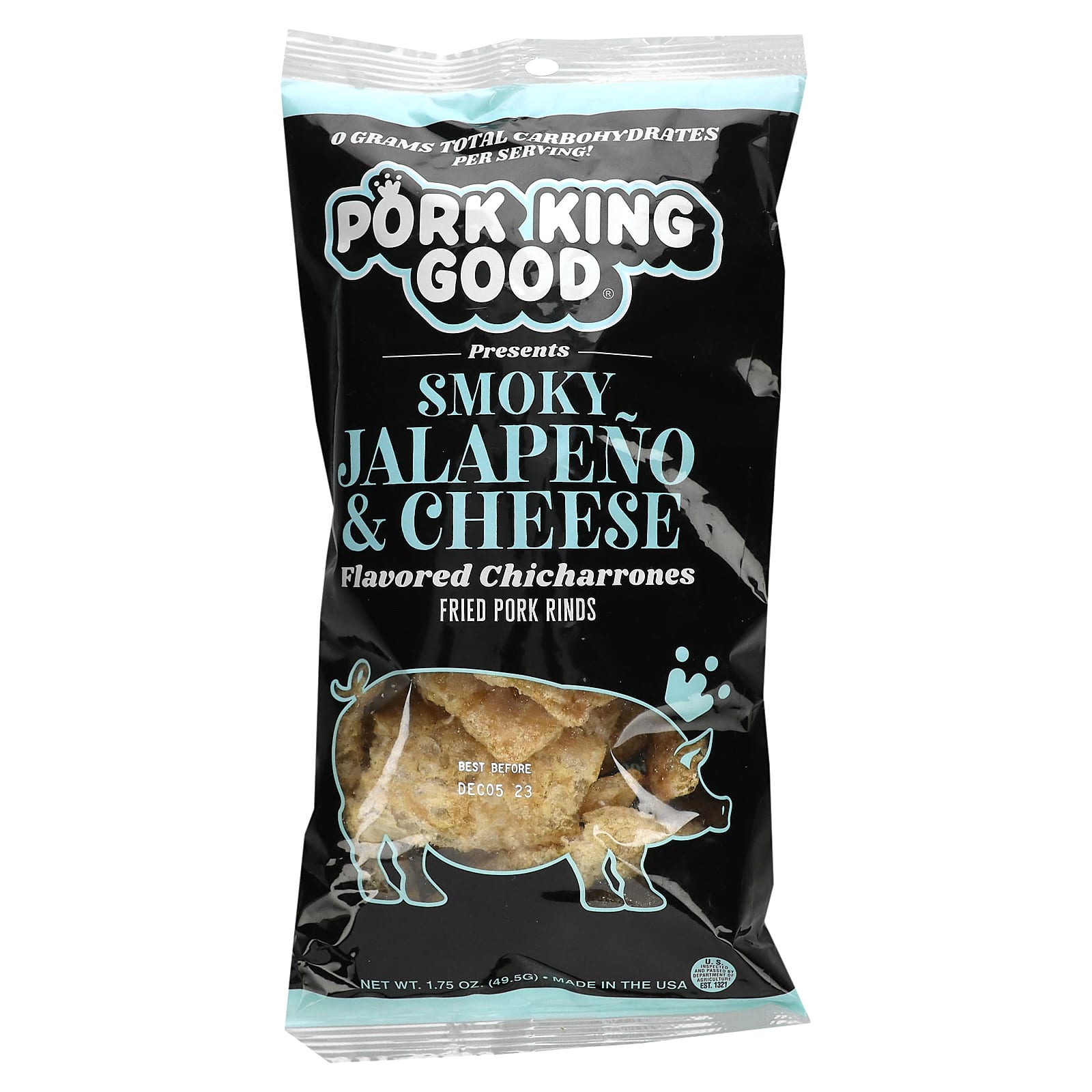 Pork King Good Pork Rinds - Smoky Jalapeno & Cheese