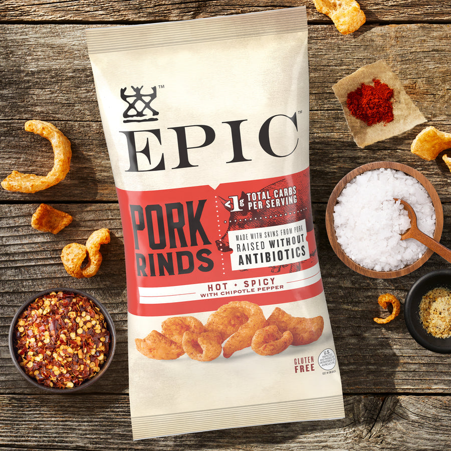 Epic Pork Rinds - Hot & Spicy 2.5oz