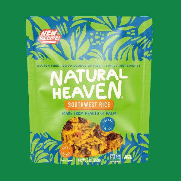 Riced Hearts of Palm Pasta Keto Bowl Ready Meal by Natural Heaven - Southwest Rice