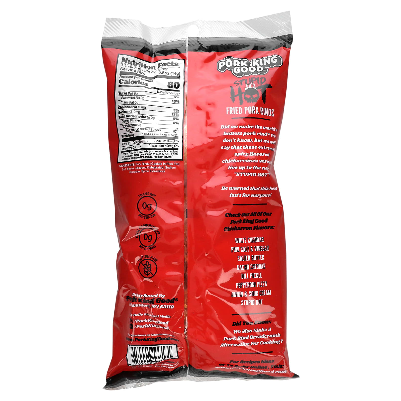 Pork King Good Pork Rinds - Stupid Hot