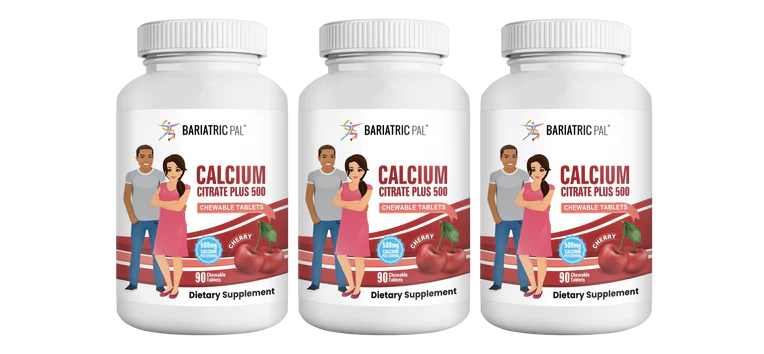 BariatricPal Calcium Citrate 500mg Chewable Tablets - Cherry (Brand New!)