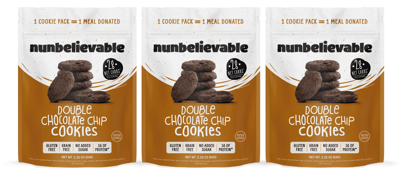 Low Carb Keto Cookies by Nunbelievable - Double Chocolate Chip