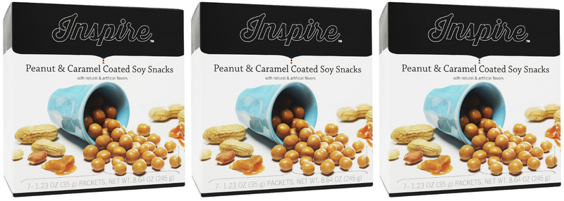 Inspire Coated Protein Puffs Snack by Bariatric Eating - Peanut and Caramel