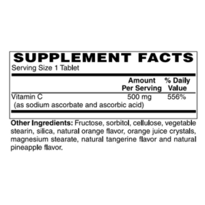 Chewable C-500 mg Tablet by BariatricPal