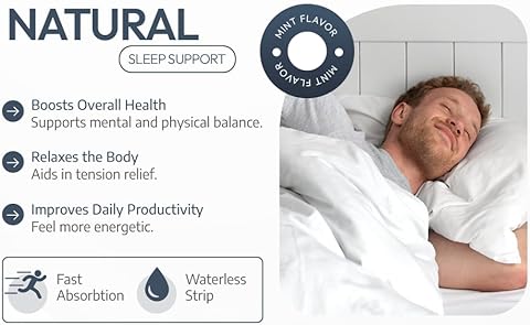 EZ VITAMINS Dissolvable Oral Sleep Strips - Fresh Mint
