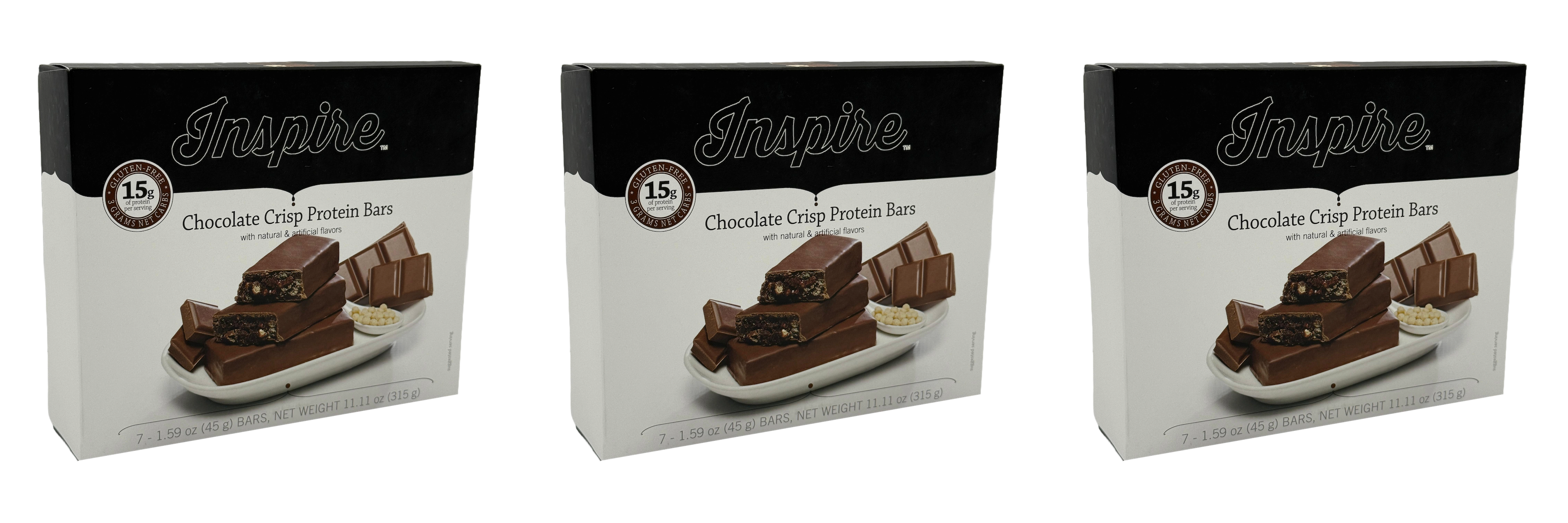 Inspire Low Carb Protein & Fiber Bars by Bariatric Eating - Chocolate Crisp