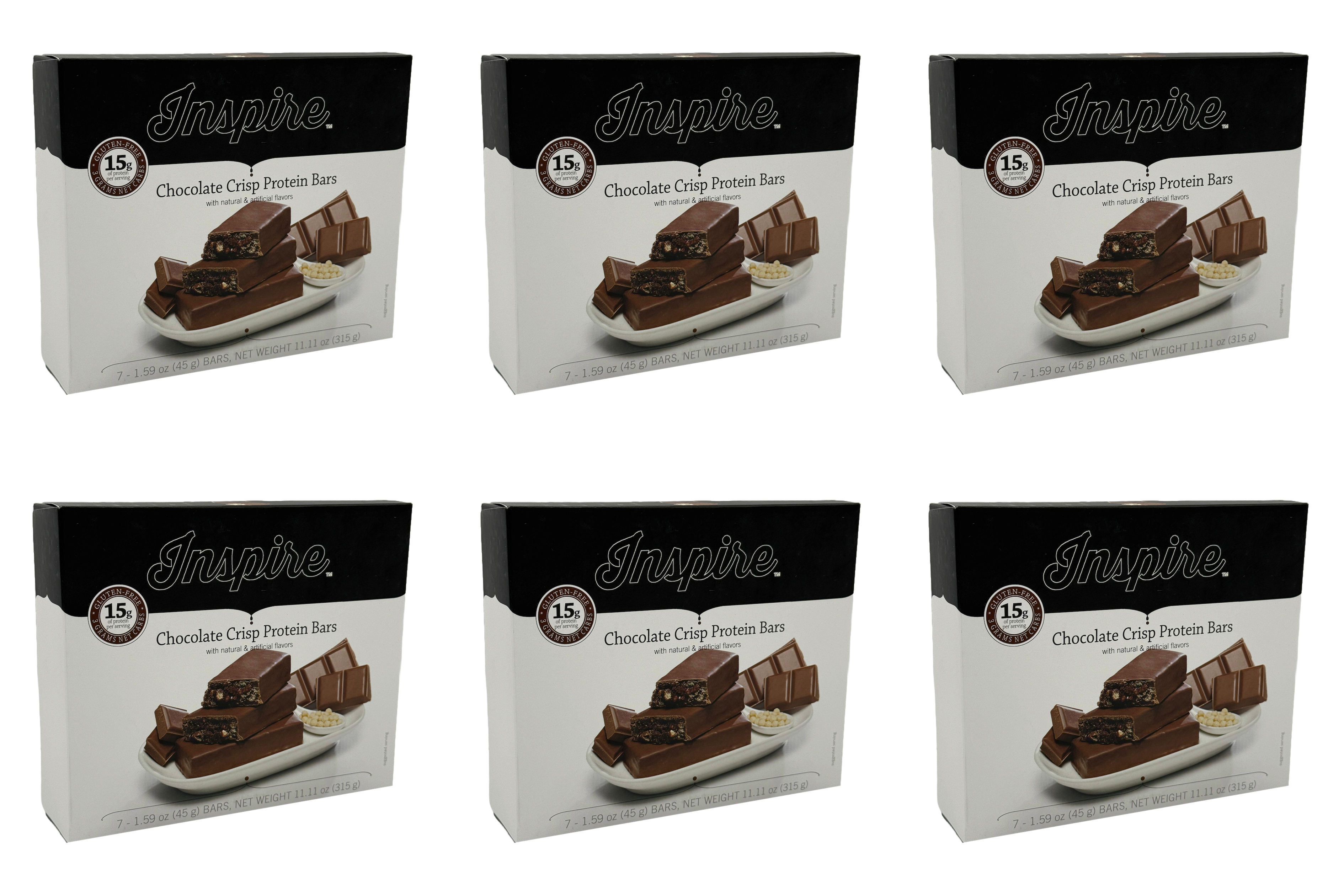 Inspire Low Carb Protein & Fiber Bars by Bariatric Eating - Chocolate Crisp