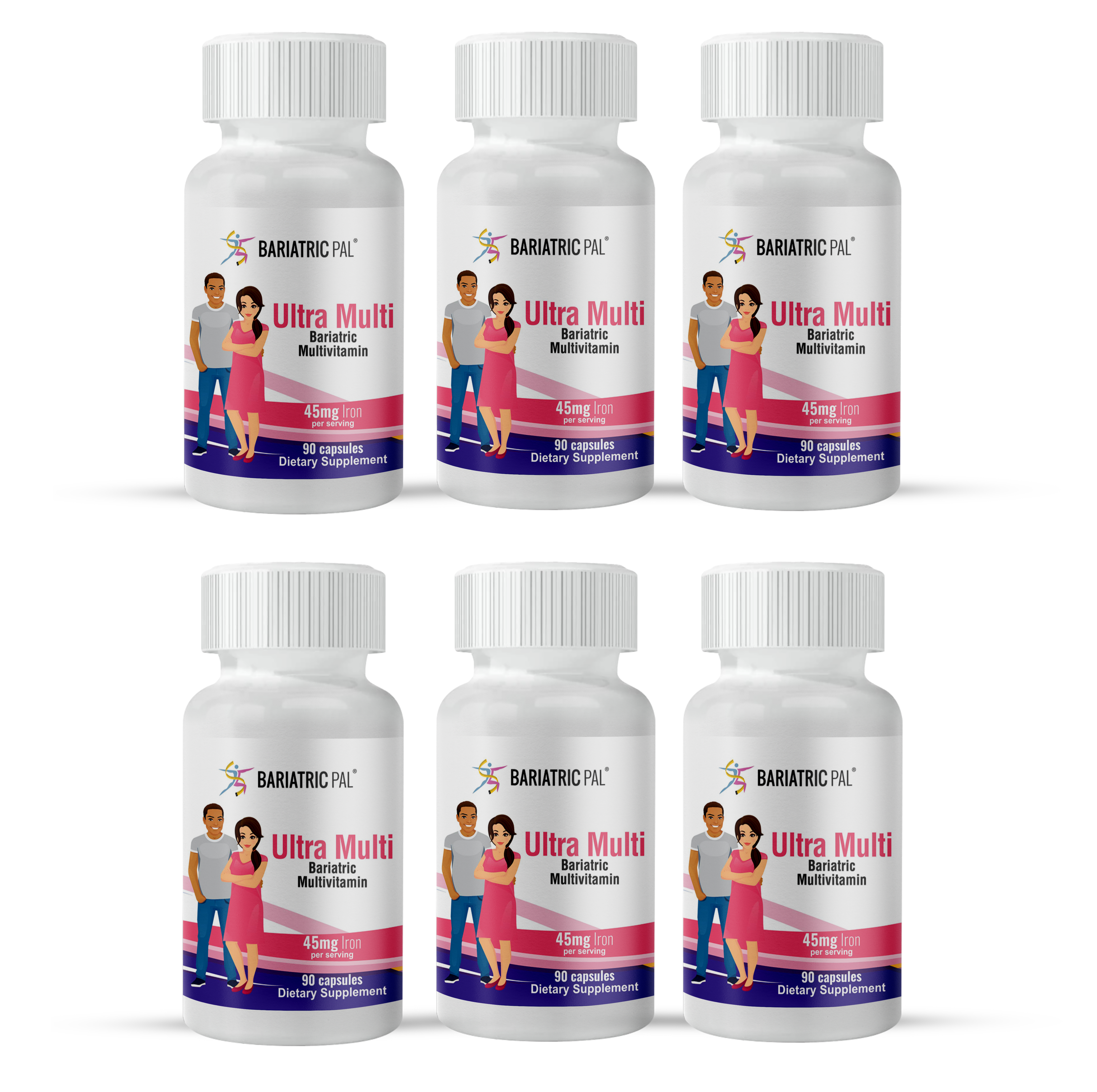 BariatricPal Ultra Multi - High-Potency Bariatric Multivitamin Capsules for Malabsorptive Surgeries