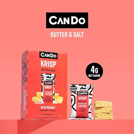 Keto Krisp Protein Bar by CanDo - Butter & Salt