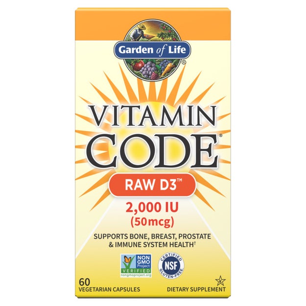 Garden of Life Vitamin Code RAW D3 60 veg capsules