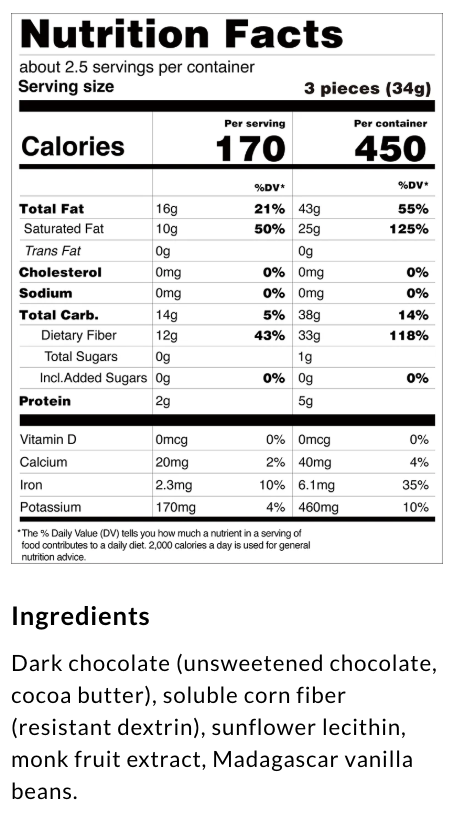 #Flavor_Dark Chocolate, 70%, 3.2 oz