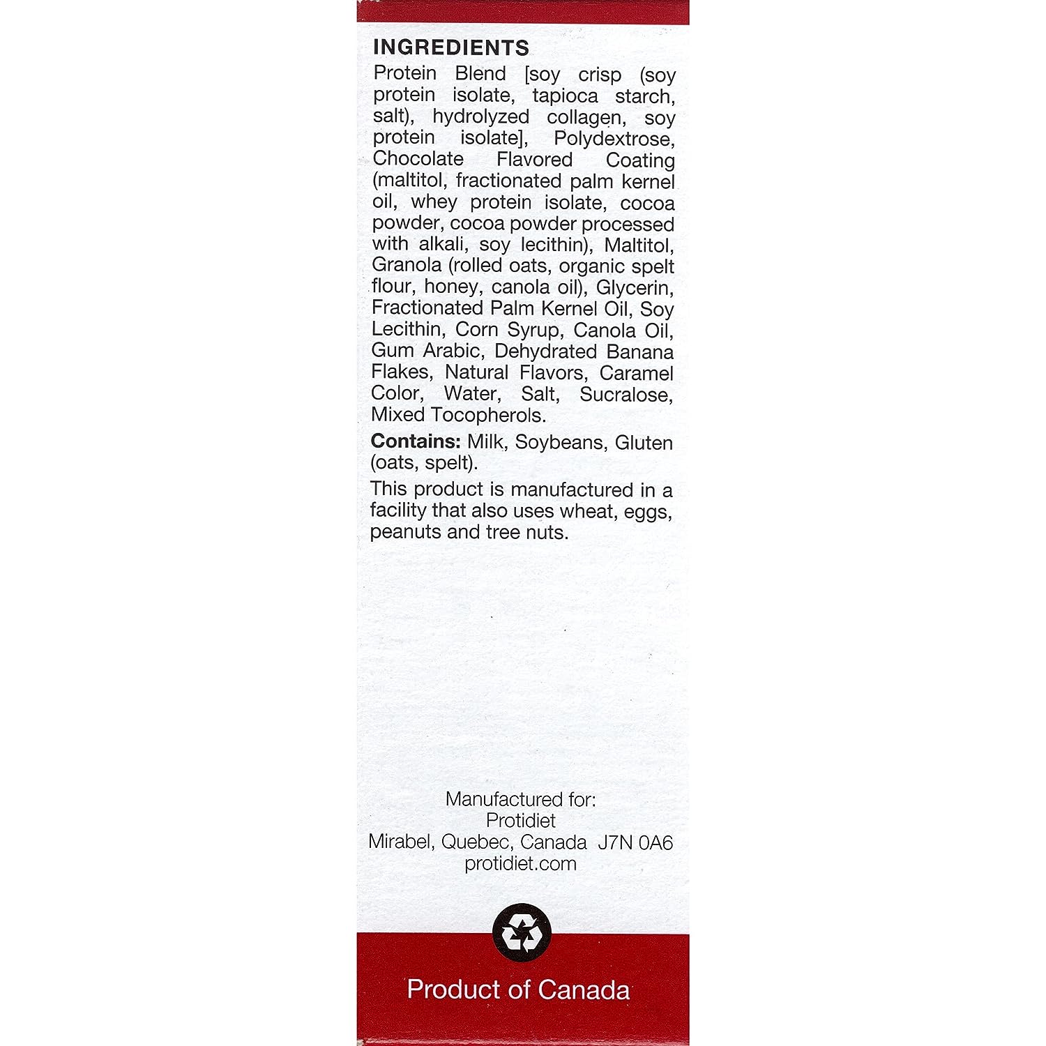 Proti Diet Breakfast Bars, Banana Bread, 7 Bars