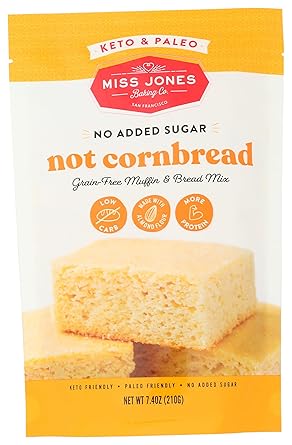 Miss Jones Baking Co. Keto & Paleo Not Cornbread Bread and Muffin Mix 7.4 oz