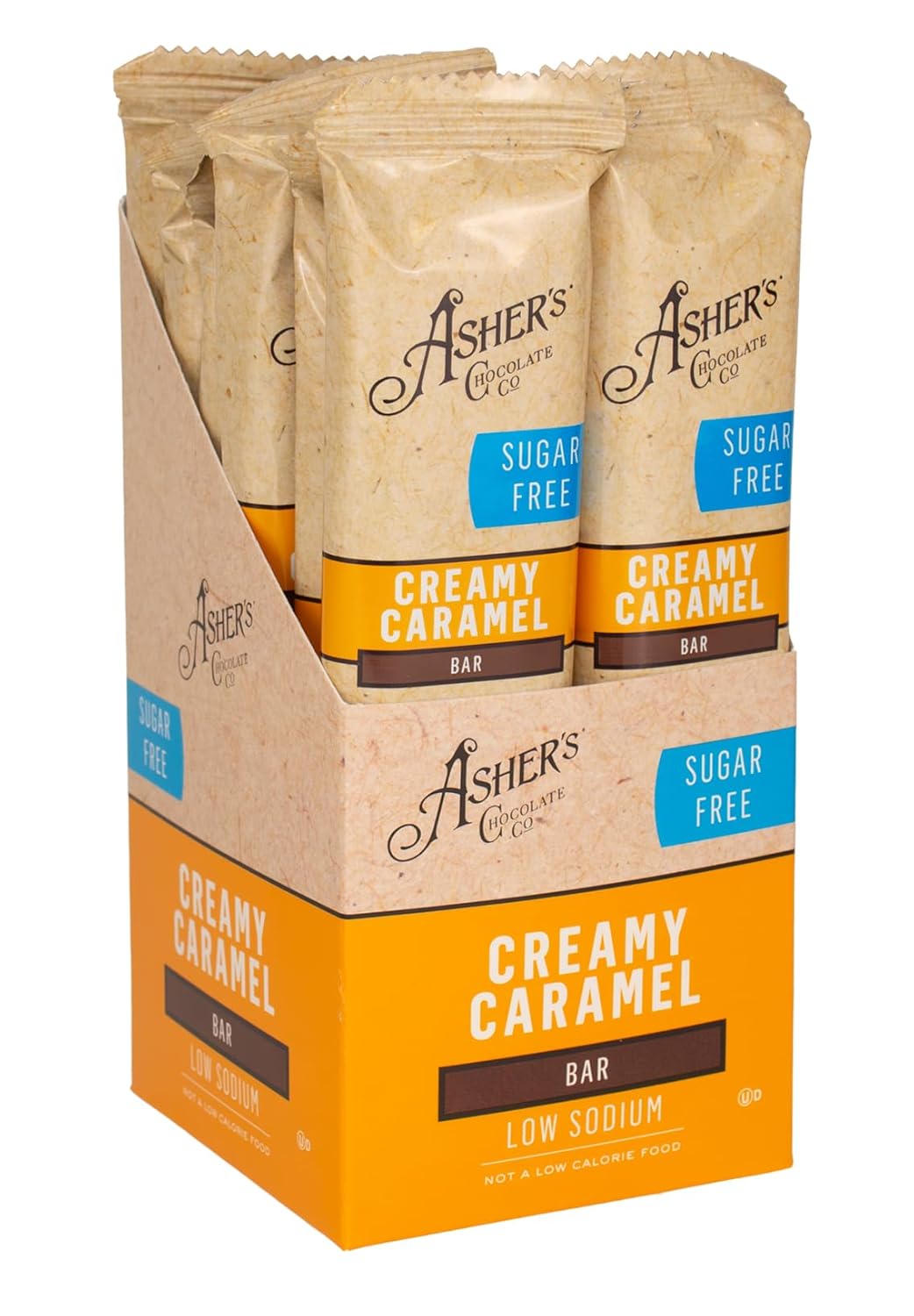 Asher's Chocolate Sugar-Free Chocolate Bars - Creamy Caramel