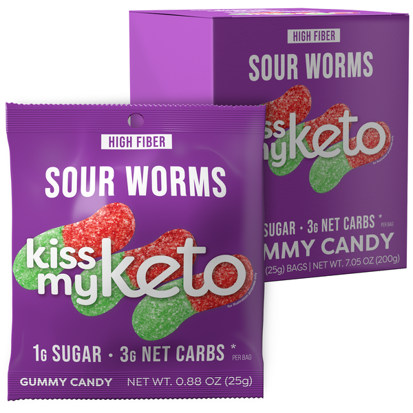 Kiss My Keto Keto Gummies - Sour Worms