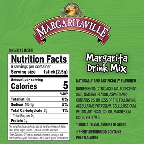 #Flavor_Margarita #Size_6 packets