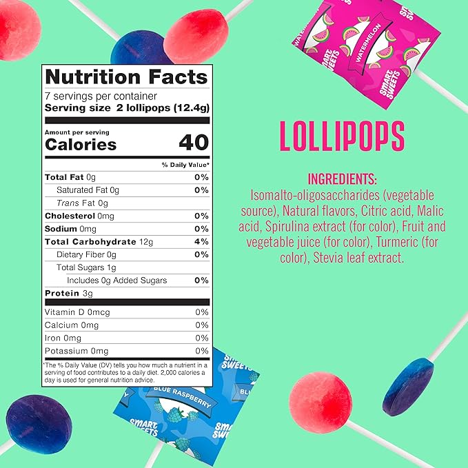 Smart Sweets Lollipops 86g (3 oz)