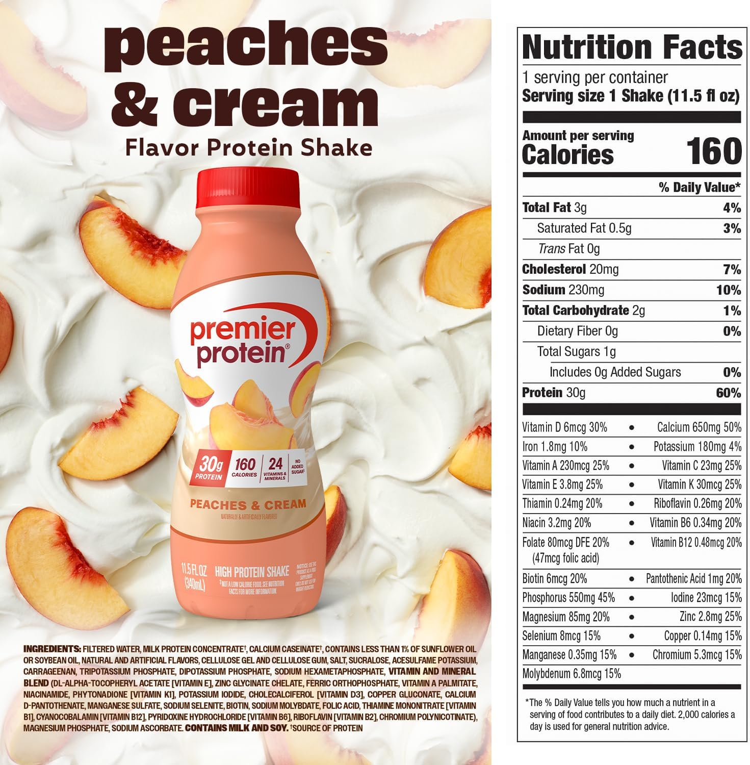 #Flavor_Peaches & Cream, 11.5 fl oz