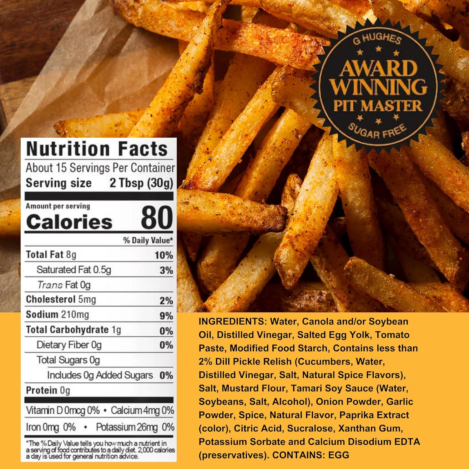 G. Hughes Smokehouse Sugar Free Fancy Fry Special Sauce 16 oz