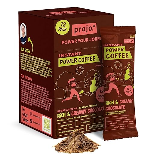 Projo* Instant Power Coffee with Protein - Grab and Go!