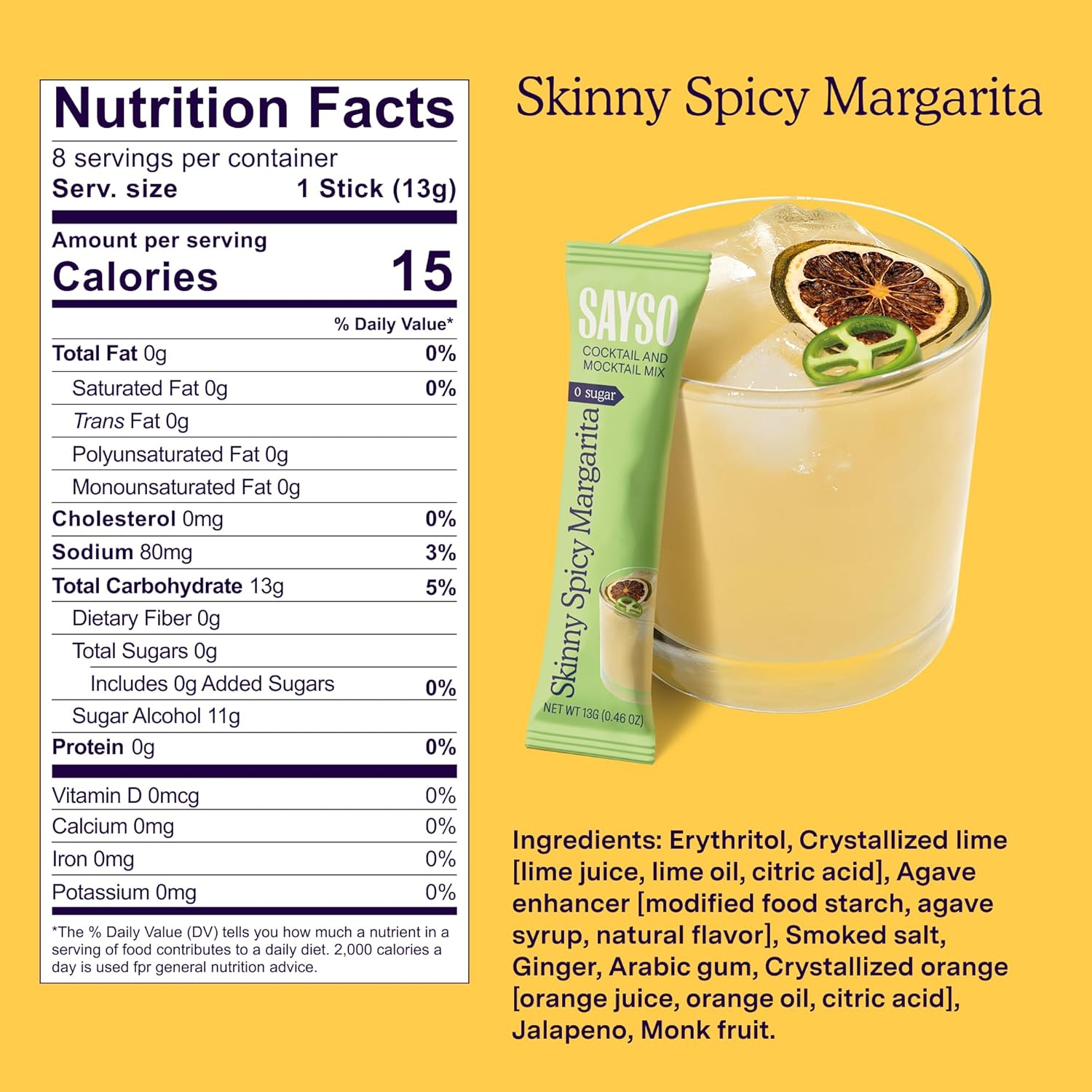 #Flavor_Skinny Spicy Margarita, 4.68 oz