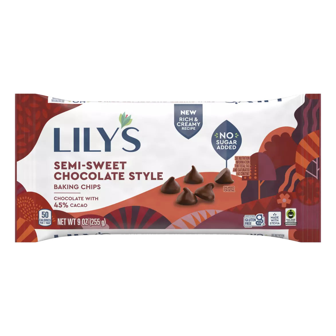 Lily's Semi Sweet Style Baking Chips, 9 oz bag
