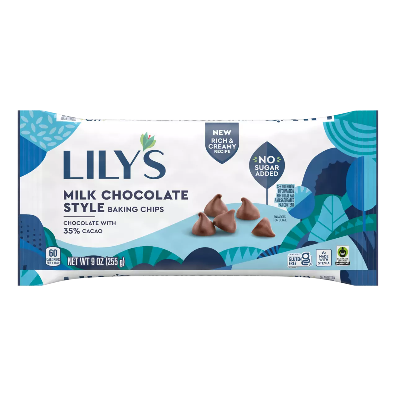 Lily's Milk Chocolate Style Baking Chips, 9 oz bag