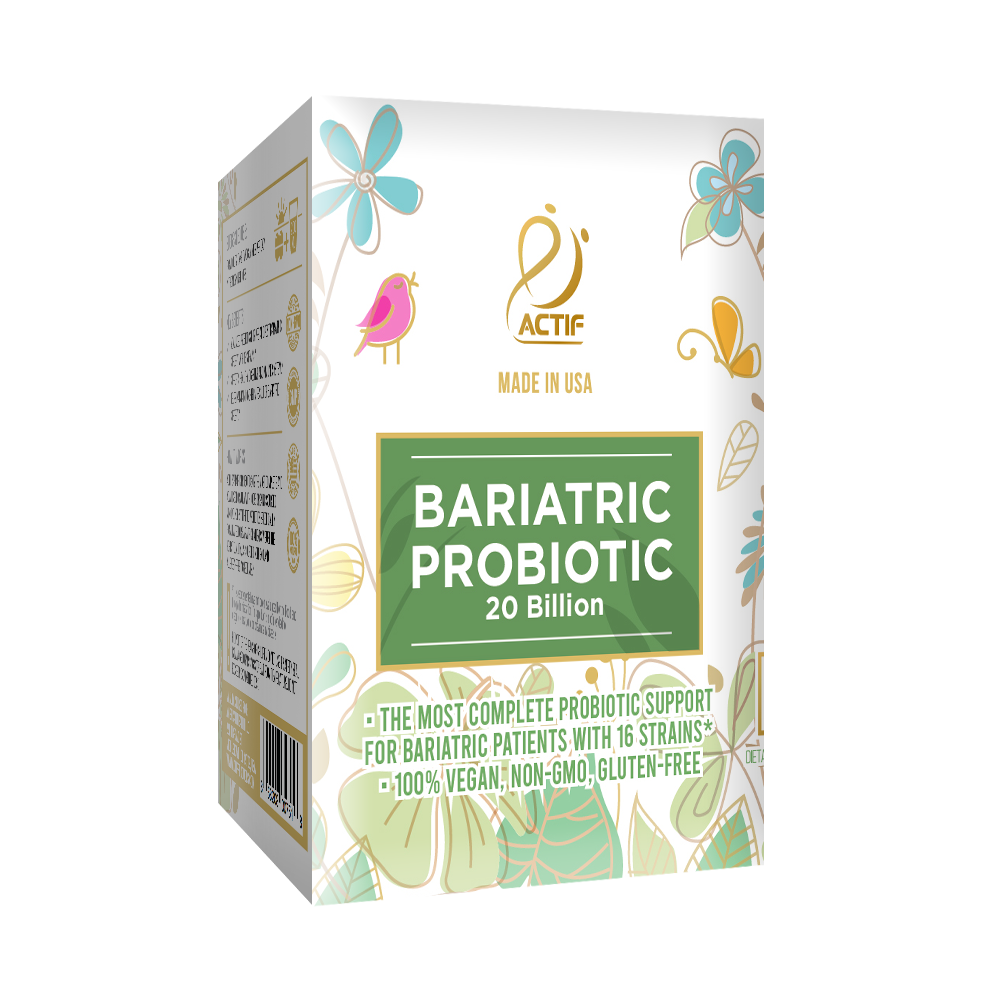Actif Bariatric Probiotic Maximum Strength With 20 Billion CFU, Immunity And Gut Support