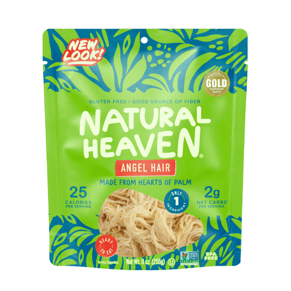 Ready Pasta Hearts of Palm Noodles by Natural Heaven - Angel Hair