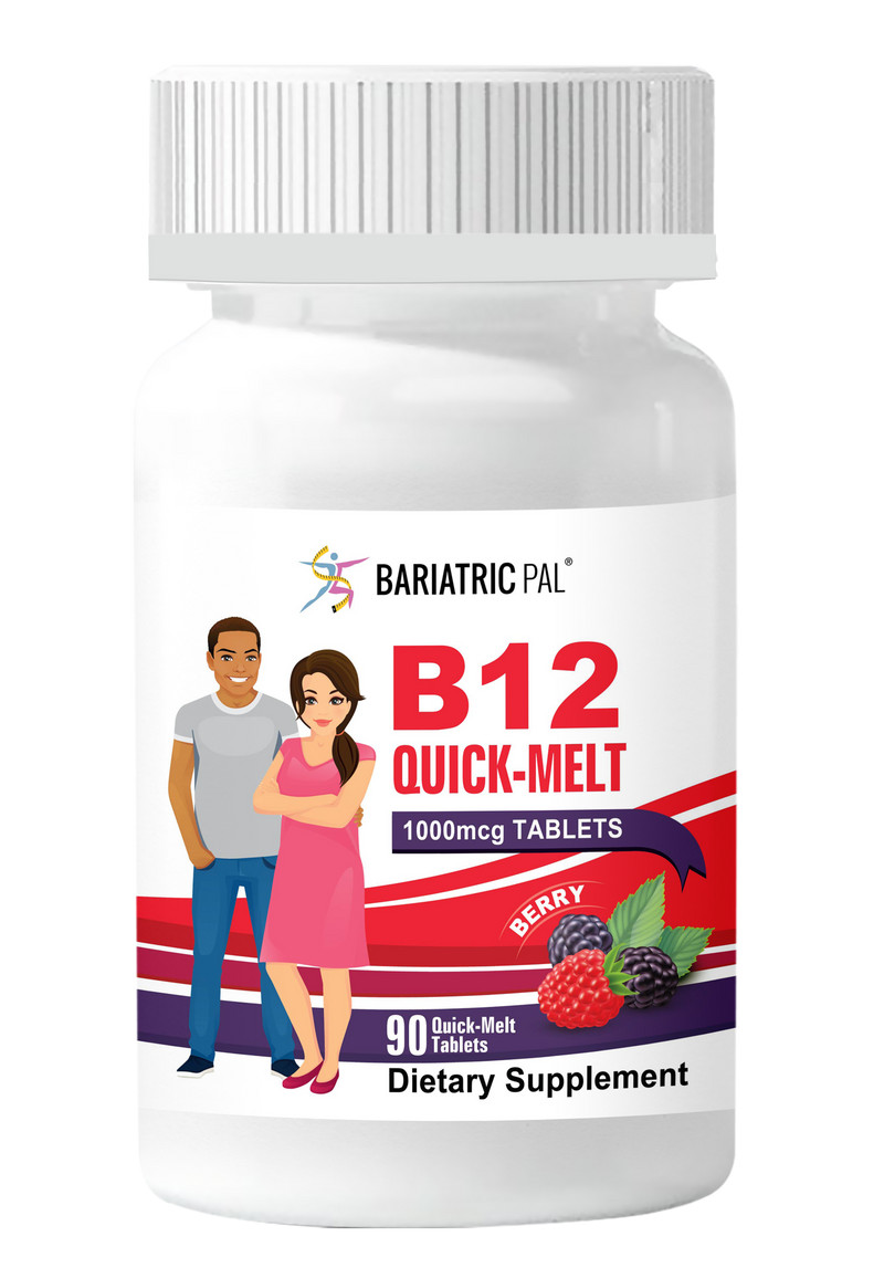 BariatricPal 1,000mcg B12 Sublingual Quick Melts - Berry