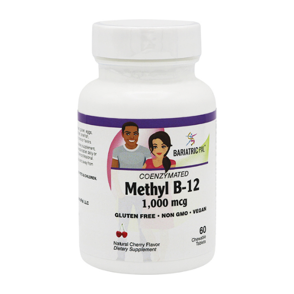 Coenzymated 1,000mcg Methyl B-12 (60) Cherry Flavored Vegan Lozenges by BariatricPal