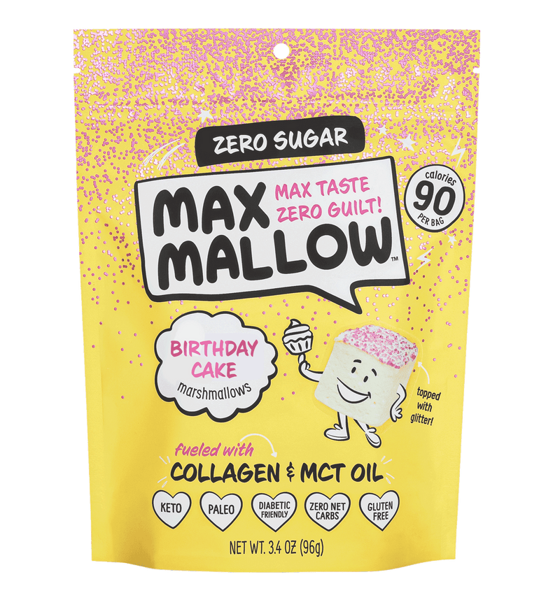 Max Mallow Low Carb Keto Marshmallows by Know Brainer Foods - Birthday Cake