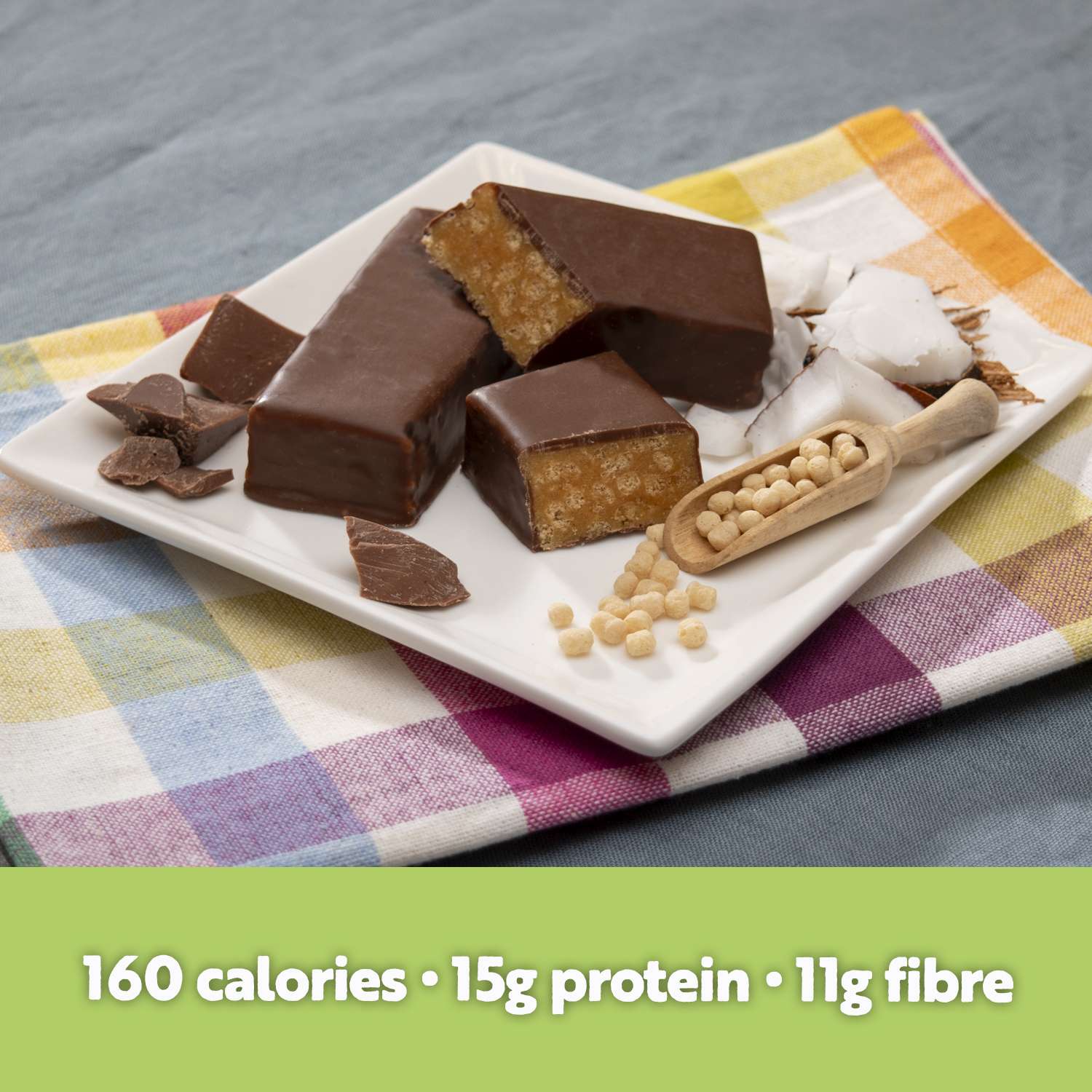 Inspire 15g Protein & Fiber Bars by Bariatric Eating - Coconut Crunch