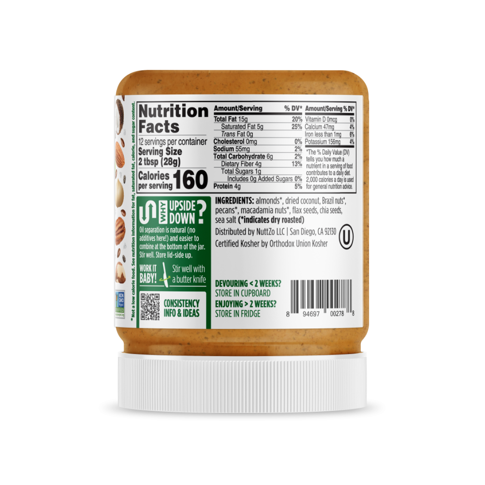 Nuttzo Almond Coconut Crunchy 12 oz.