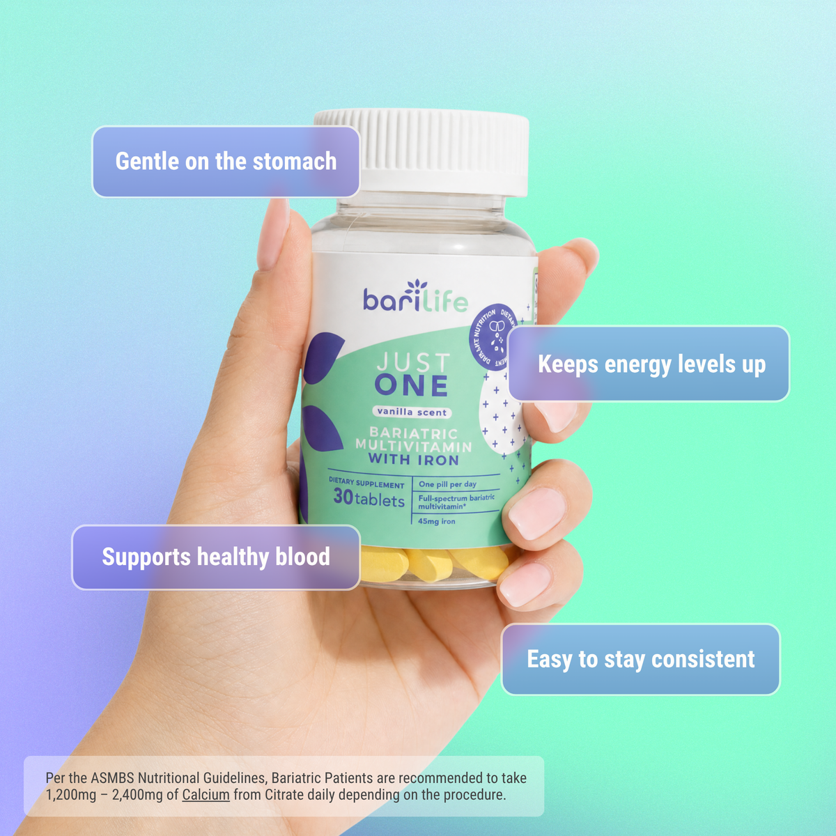 Bari Life Just One Multivitamin with Iron 