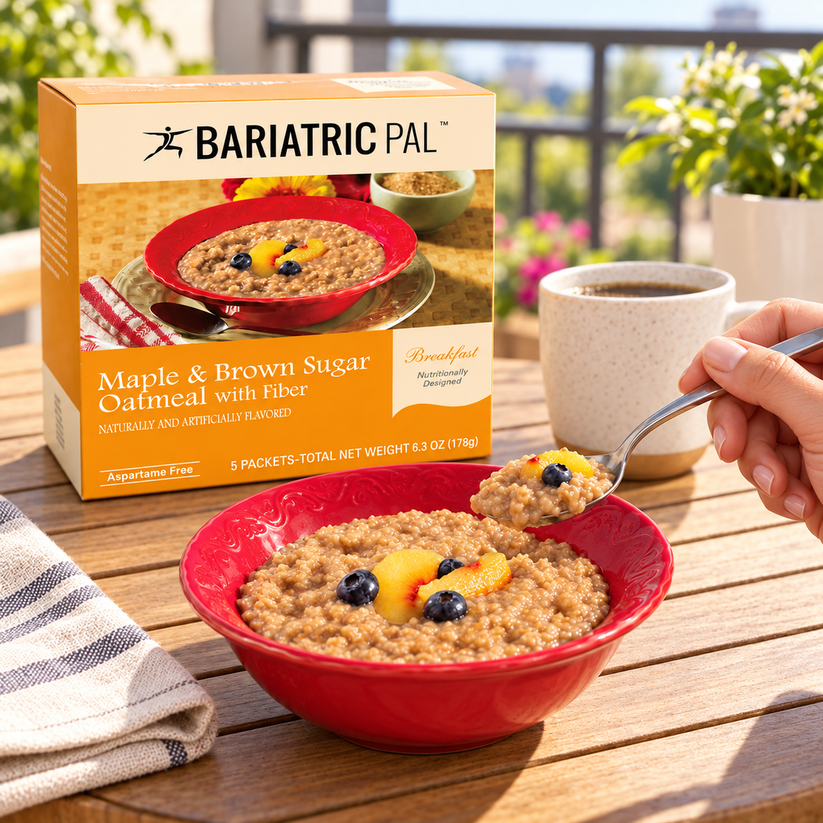 BariatricPal Maple & Brown Sugar Oatmeal with 15g of Protein