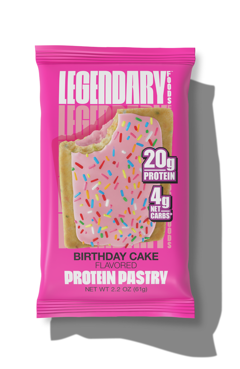 "Cake Style" Low-Carb Protein Pastry by Legendary Foods - Birthday Cake