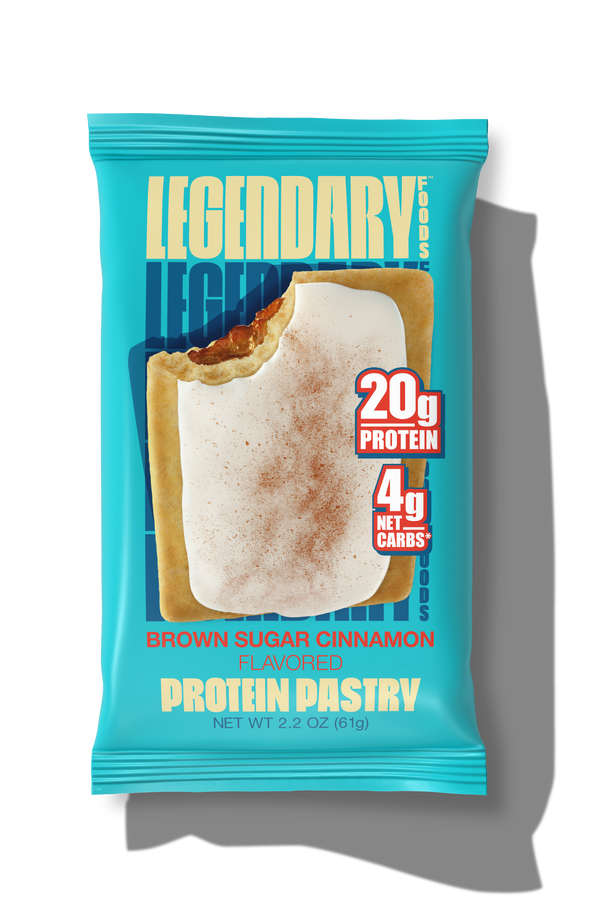 "Cake Style" Low-Carb Toaster Tasty Pastry by Legendary Foods - Brown Sugar Cinnamon