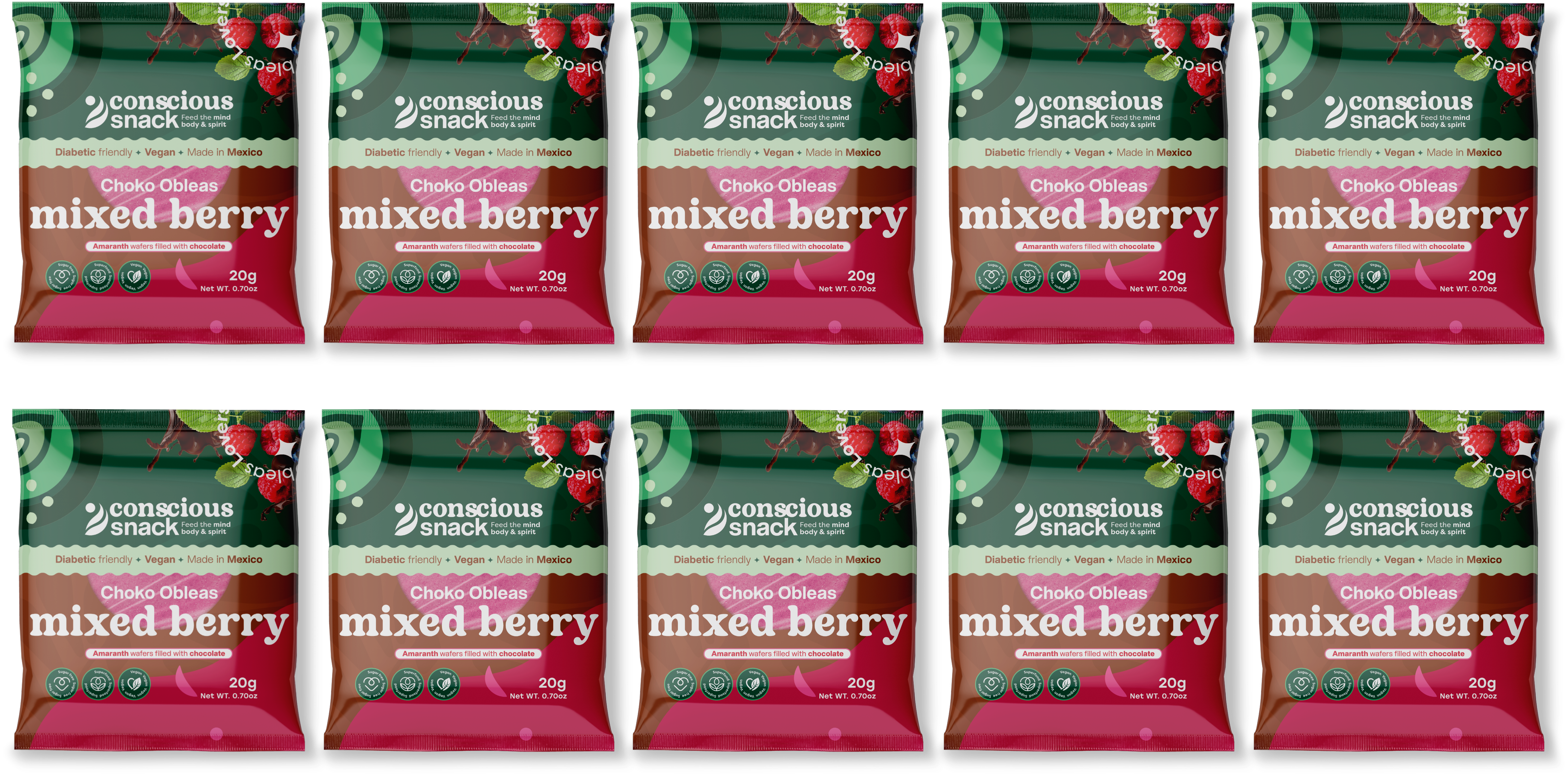 #Flavor_Mixed Berry Choko #Size_10-Pack