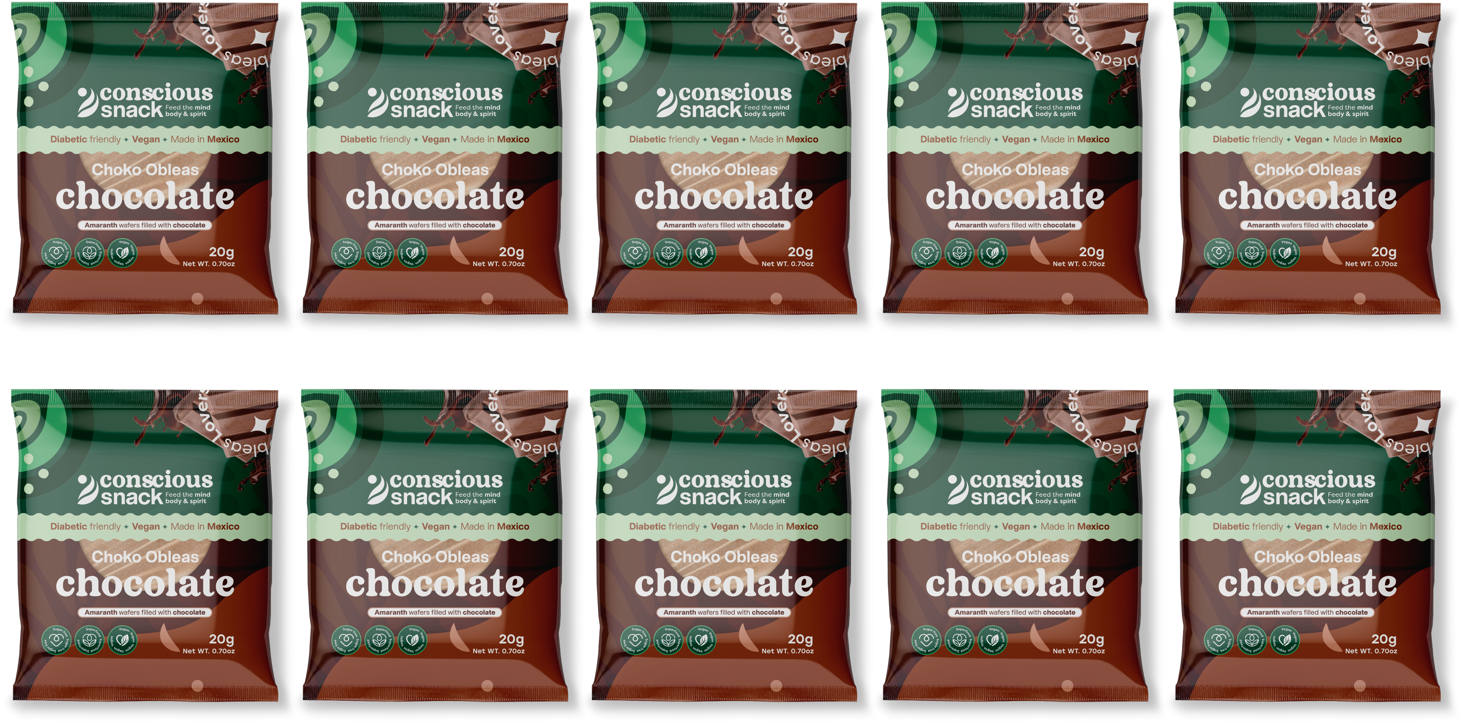 #Flavor_Chocolate Choko #Size_10-Pack