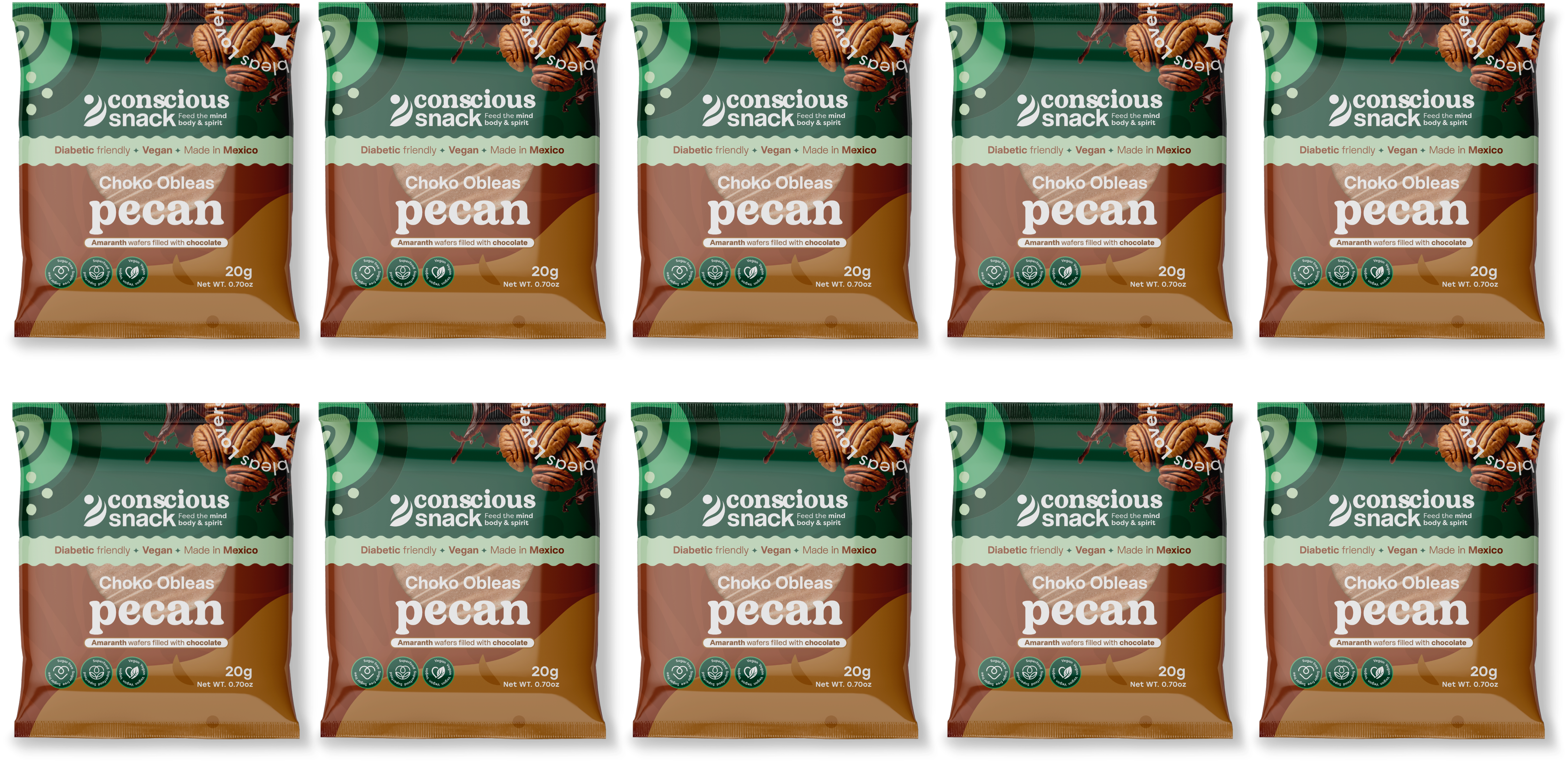 #Flavor_Pecan Choko #Size_10-Pack