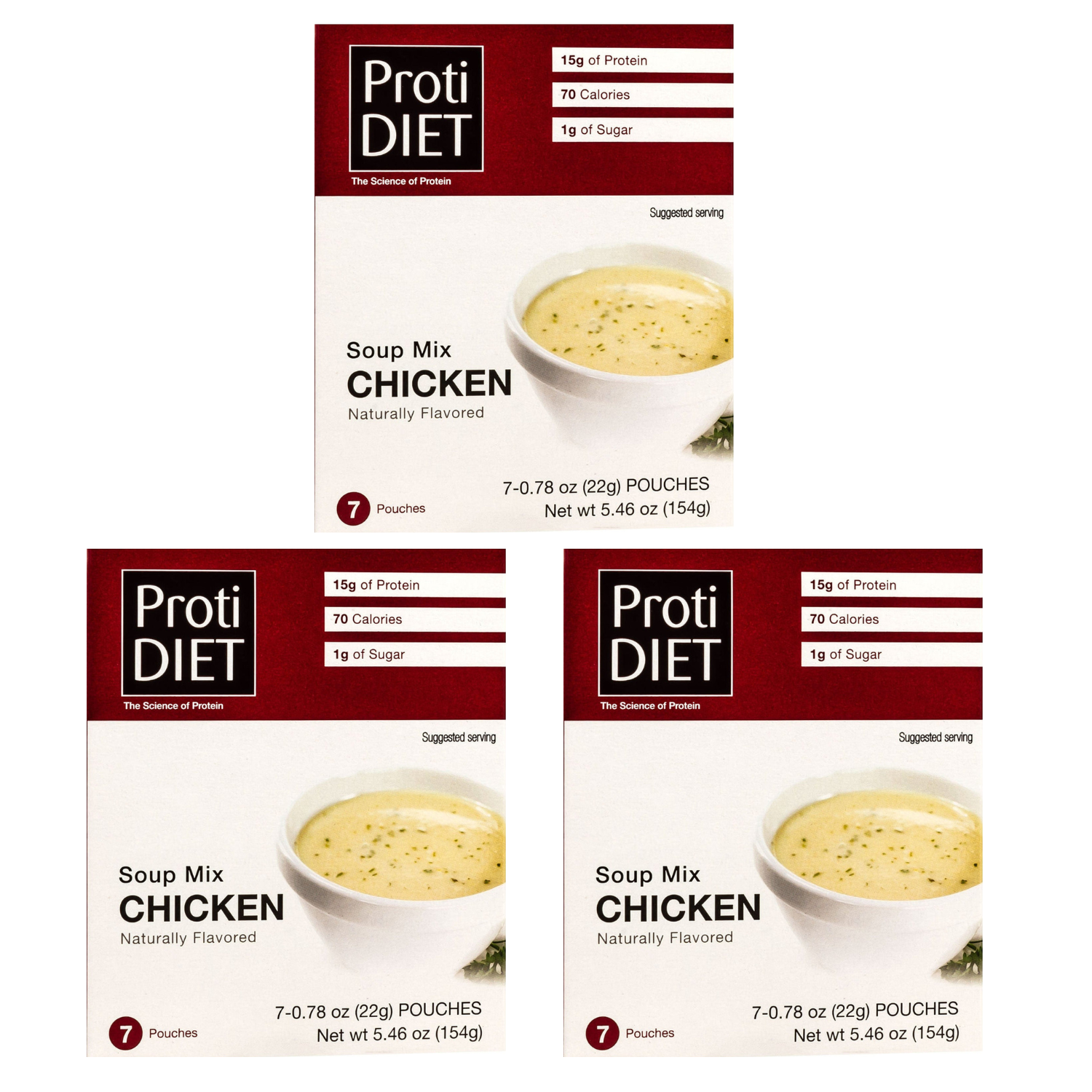 Proti Diet Protein Soup Mix, Chicken, 7 Pouches
