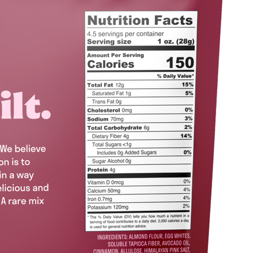 Almond Flour Crackers by Real Phat Foods - Sweet Cinnamon Crunch (4.5 oz)