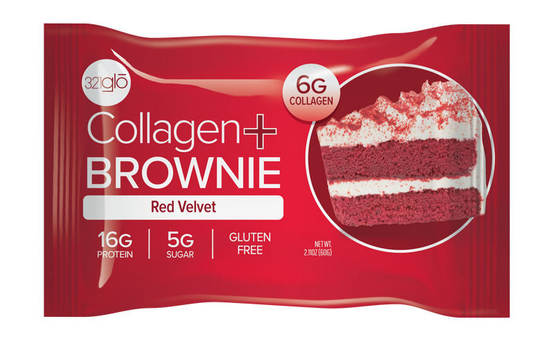 321Glo Collagen+Brownie - Red Velvet