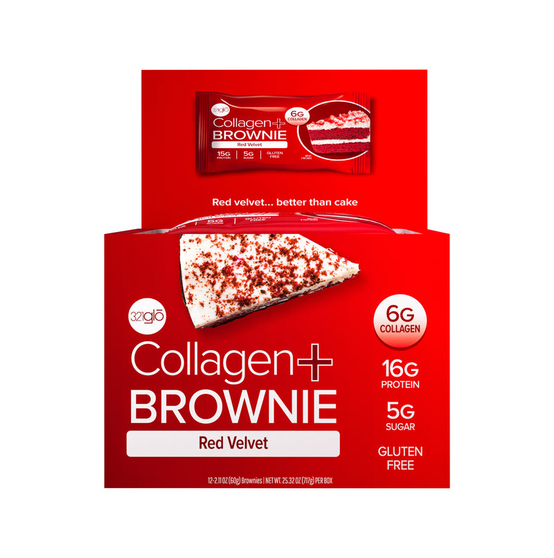 321Glo Collagen+Brownie - Red Velvet