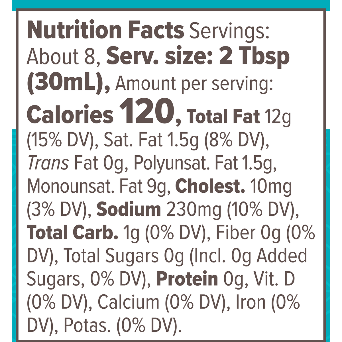 #Flavor_Ranch #Size_8 fl oz