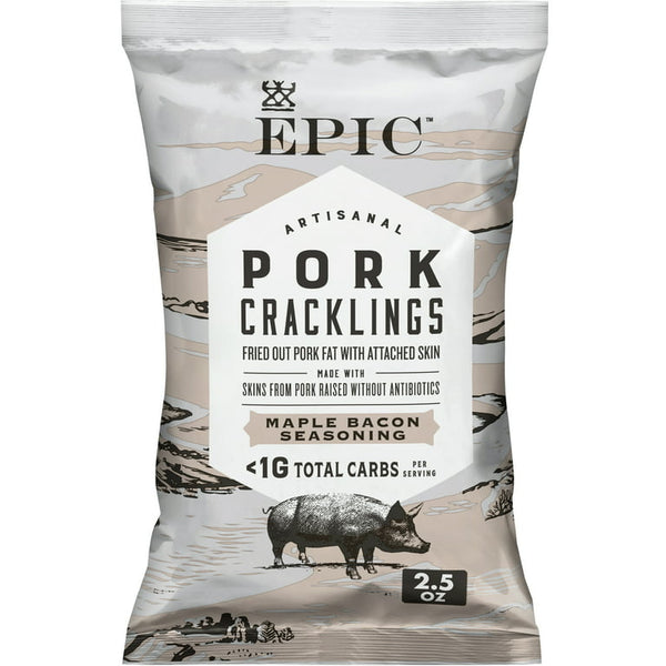 Epic Baked Pork Rinds - Maple Bacon Crackling 2.5oz